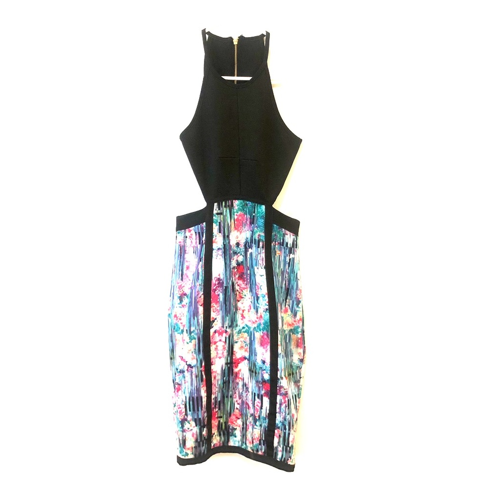 Sexy cutout body contouring dress